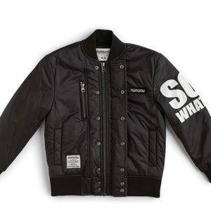 NUNUNU / so what! bomber jacket / SIZE: 4-5Y / BLACK
